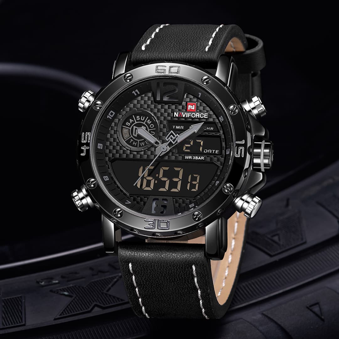 Muški ručni sat NaviForce Carbon Black