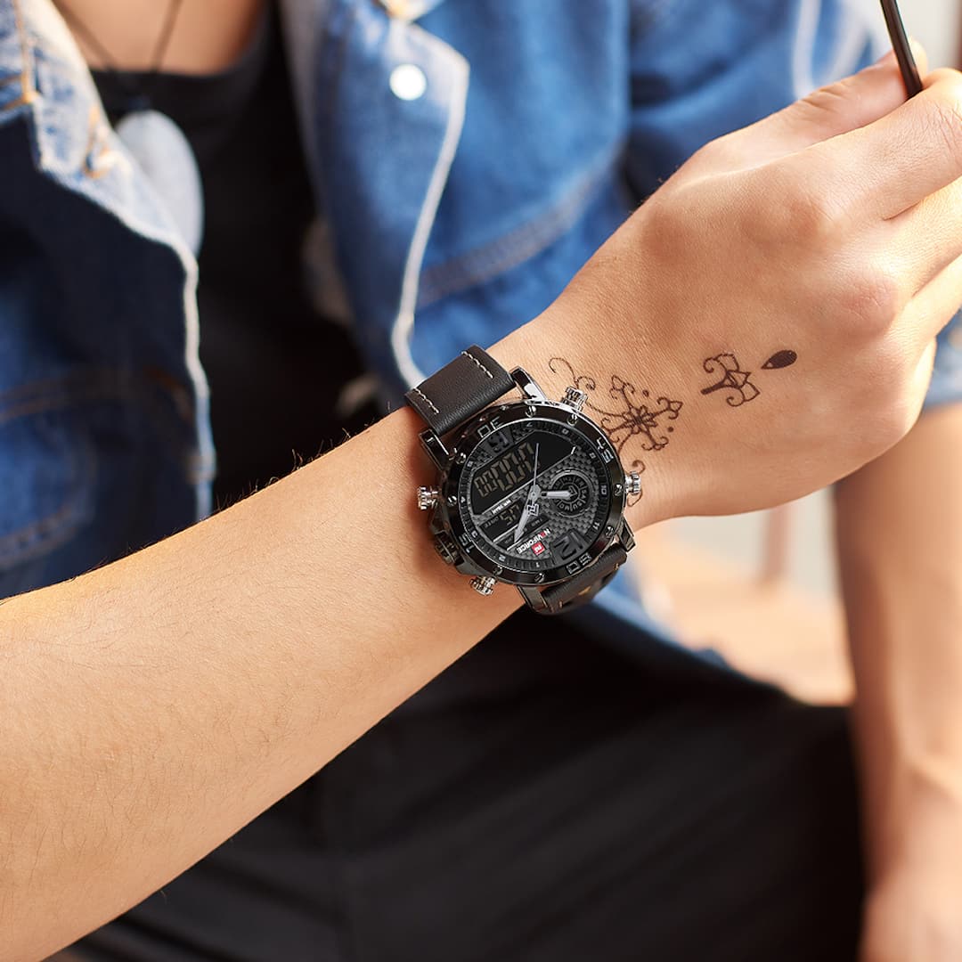 Muški ručni sat NaviForce Carbon Black