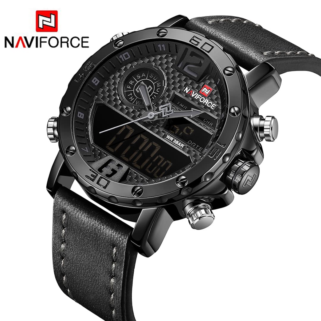 Muški ručni sat NaviForce Carbon Black