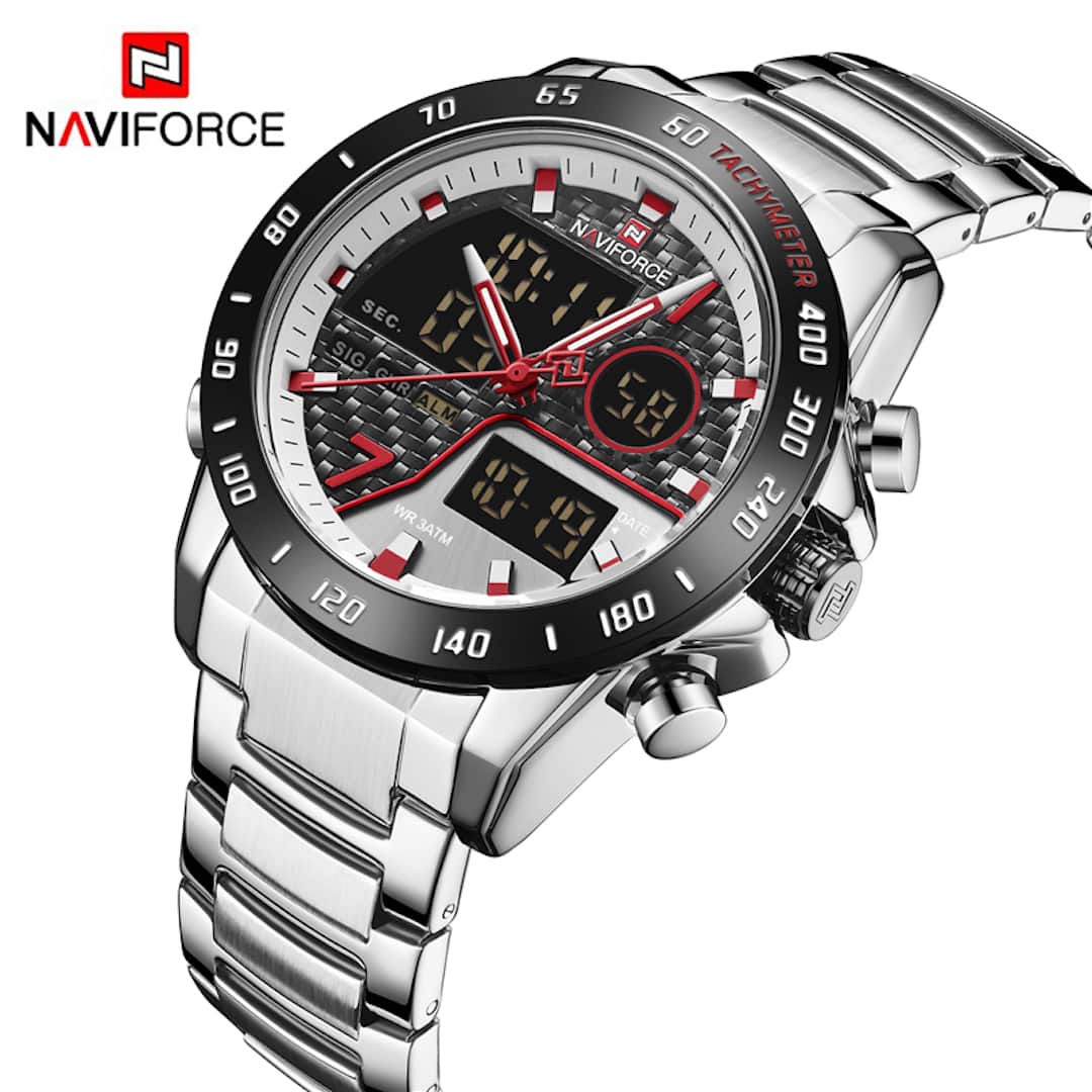 Muški ručni sat NaviForce Ambitious Silver Black