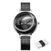 Ženski ručni sat SK Shengke Elliptical Black