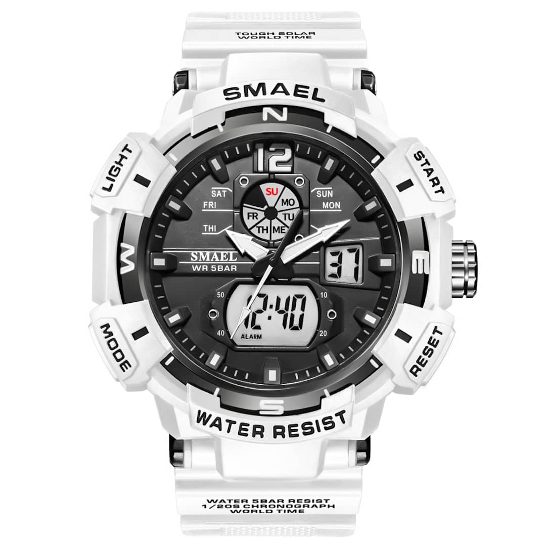 Muški ručni sat Smael S-shock GBT Evo White