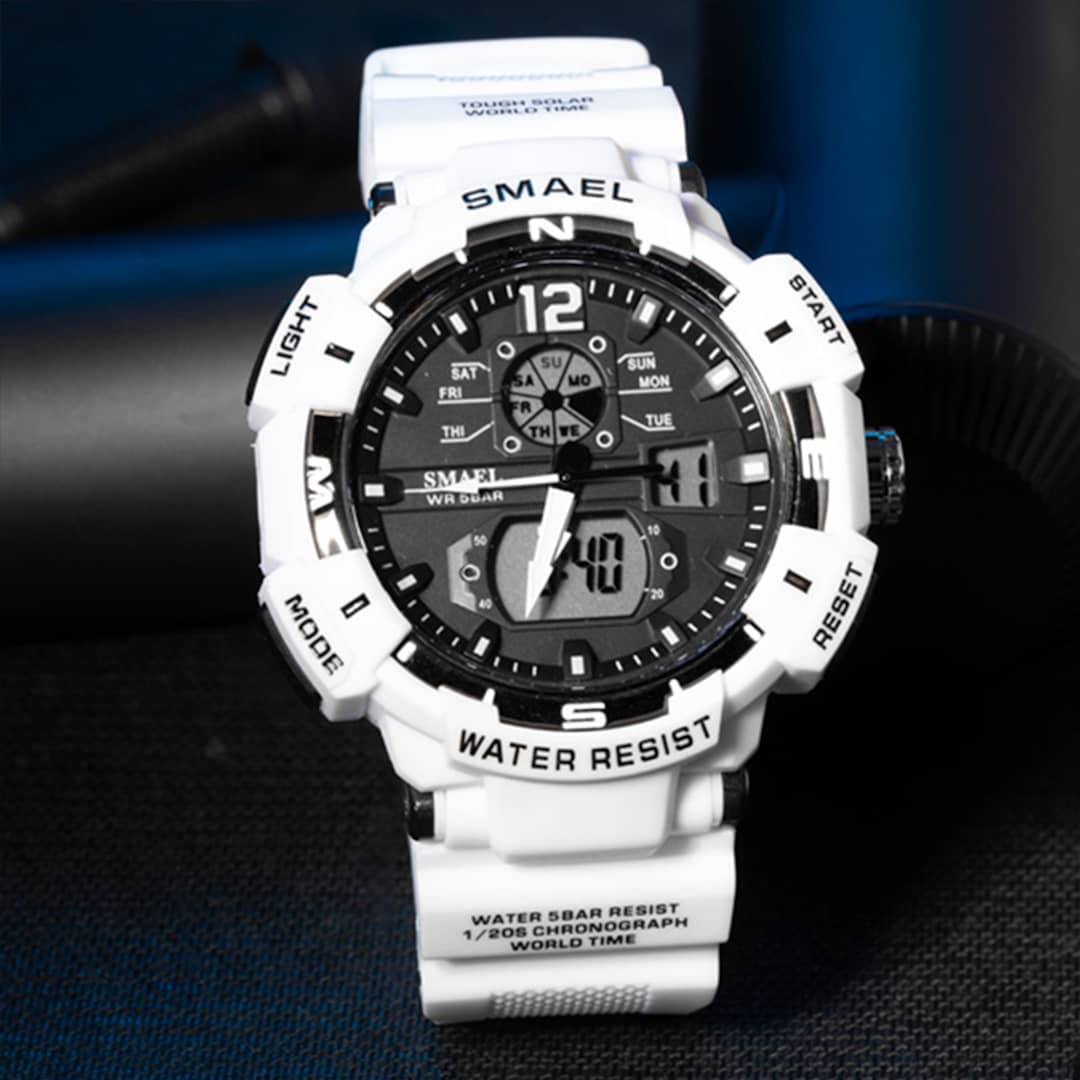 Muški ručni sat Smael S-shock GBT Evo White
