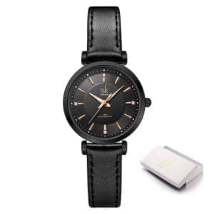 Ženski ručni sat SK Shengke Fashionista Black