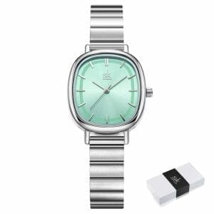 Ženski ručni sat SK Shengke Mystic Mint – pogled sprijeda.