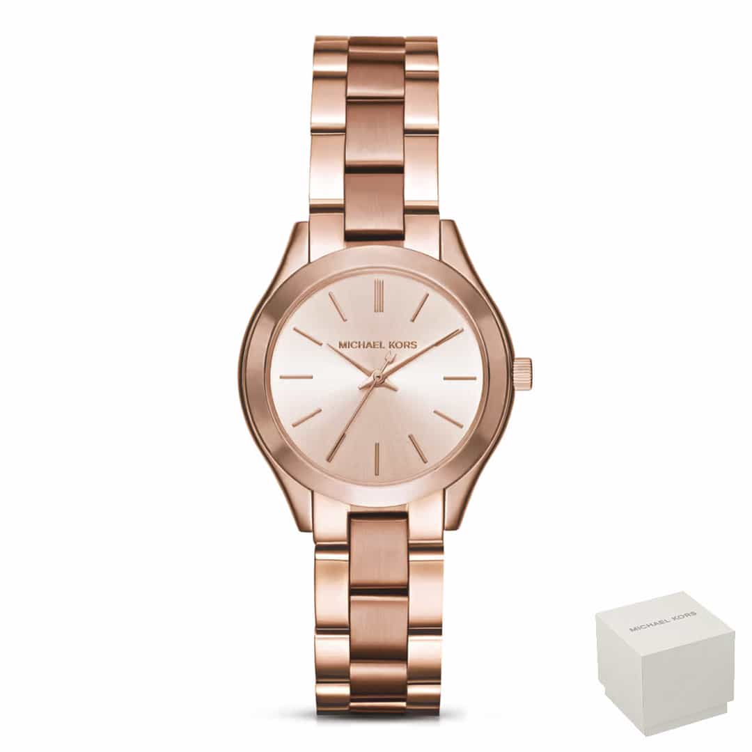 Ženski sat Michael Kors Runway MK3205 u rosé zlatnoj boji s minimalističkim dizajnom