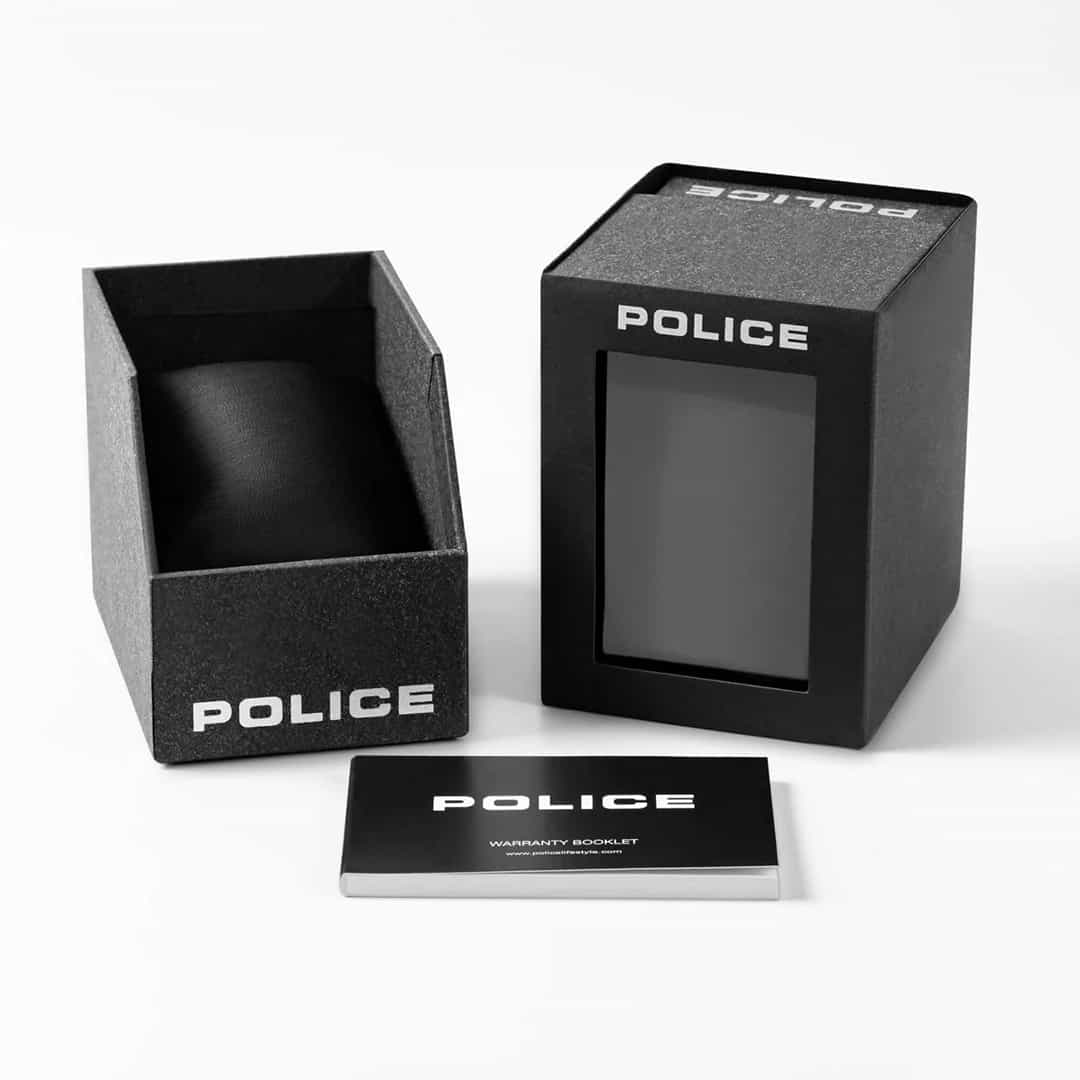 Muška lančana narukvica Police PEAGB0006604 s karikom i vidljivom oznakom Police