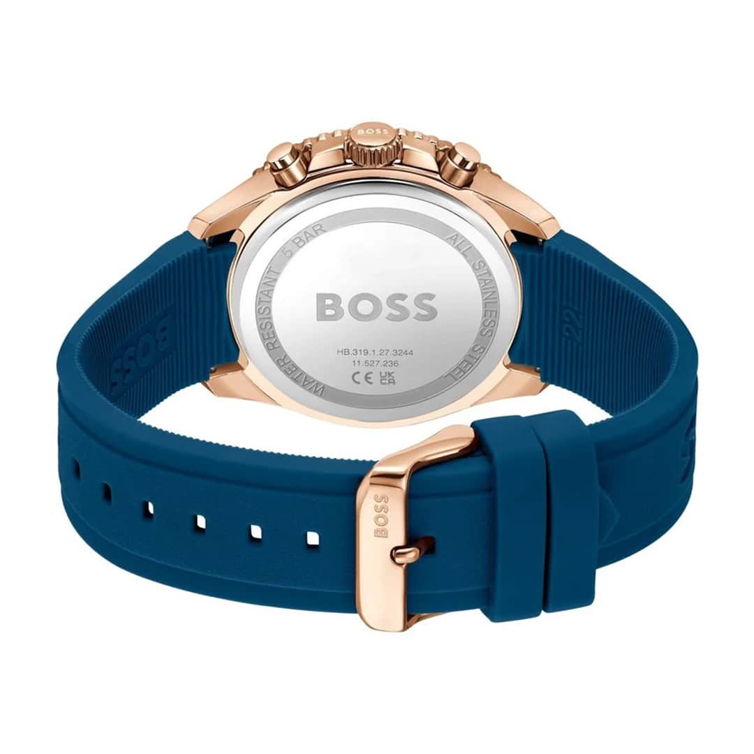 Stražnja strana sata Hugo Boss Runner 1514169 – silikonski remen i gravirano kućište