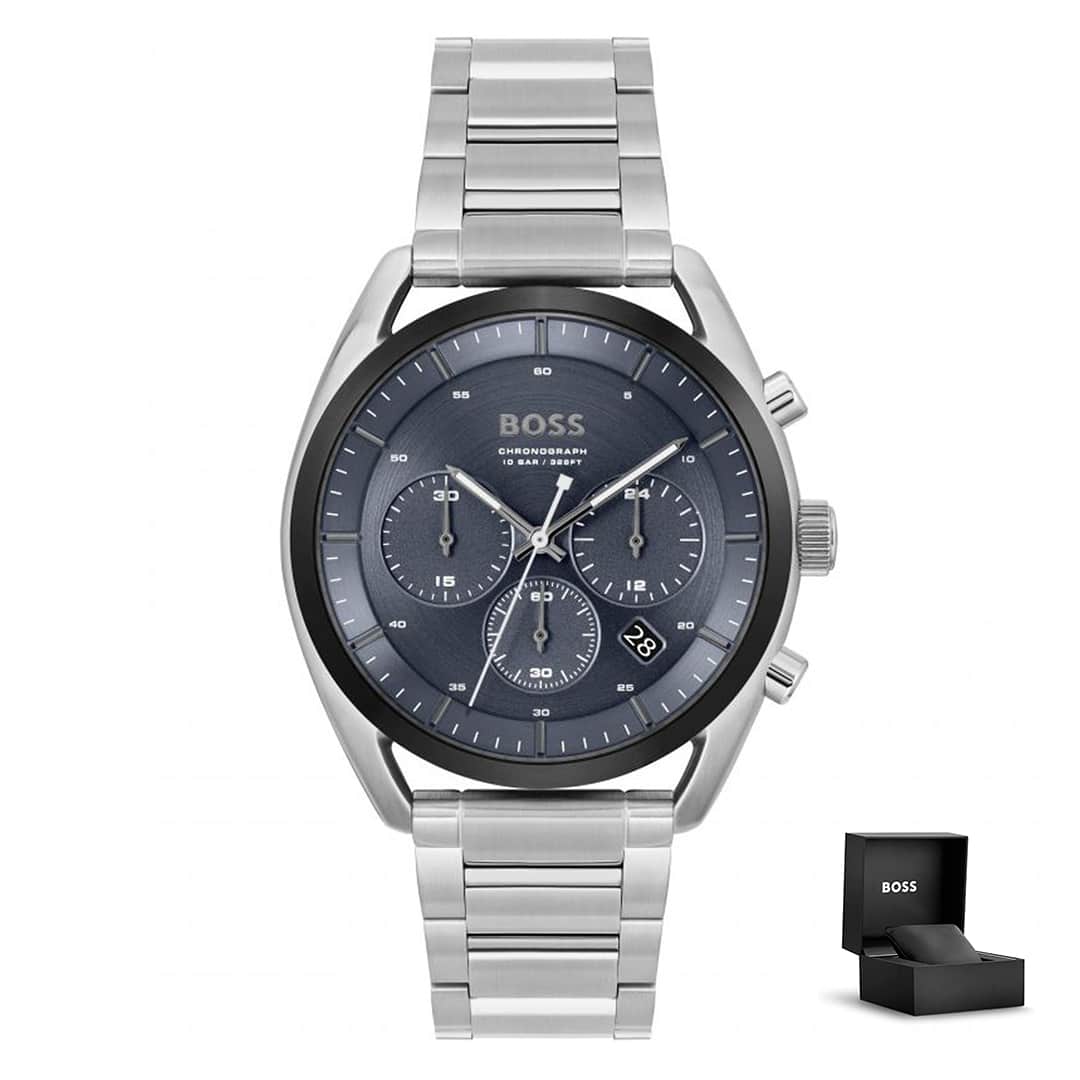 Muški sat Hugo Boss Top 1514093 s tamnoplavim brojčanikom i poklon kutijom<br>