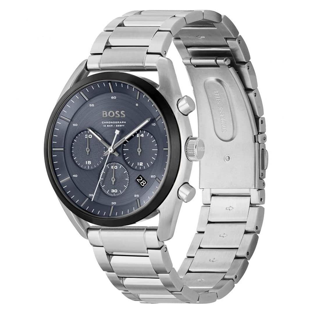 Hugo Boss Top 1514093 – pogled pod kutom s plavim brojčanikom